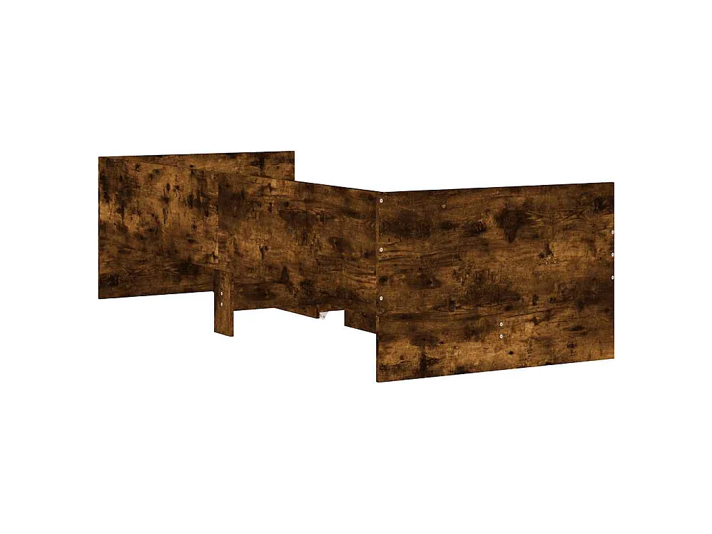 Bettgestell mit Schubladen Räuchereiche 90x190 cm