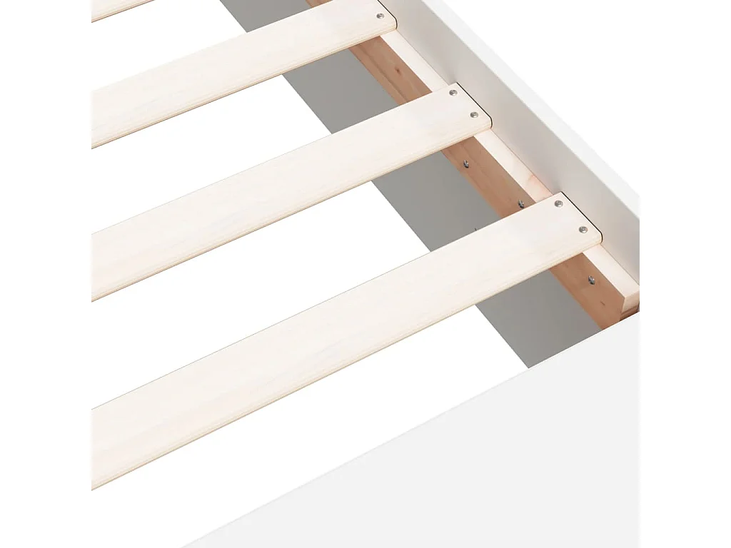 Estrutura de cama 200x200 cm derivados de madeira branco