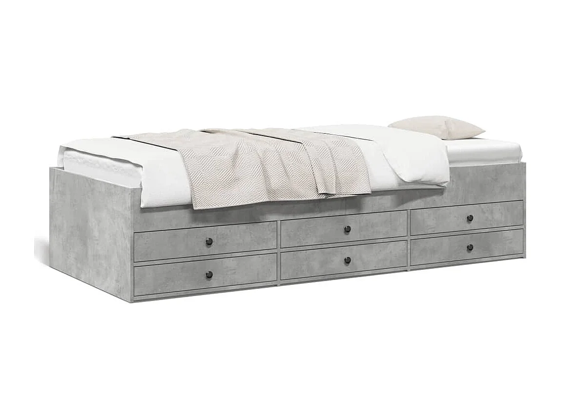 Divano Letto con Cassetti senza Materasso 90x190 cm