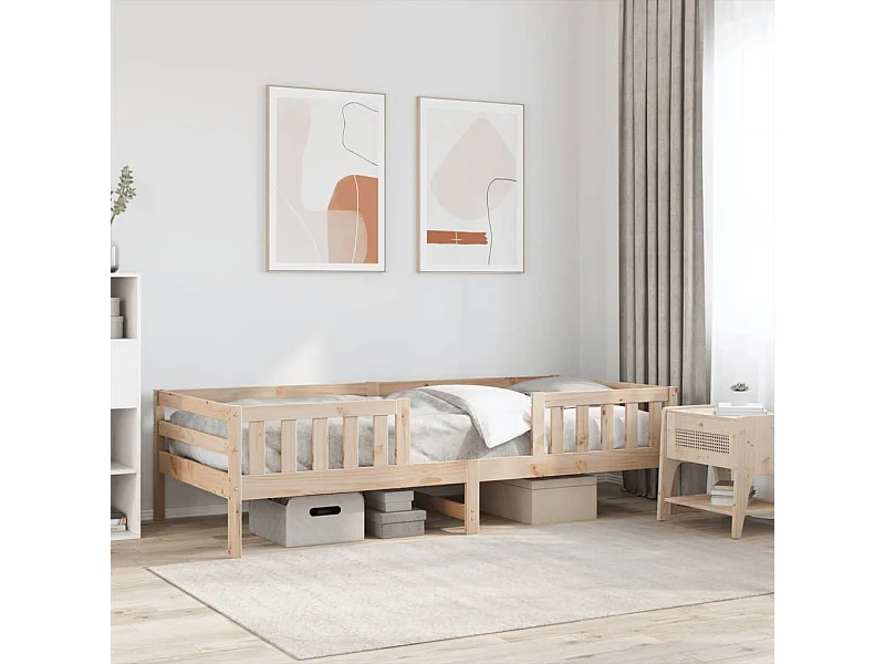 Cadre de lit sans matelas 90x190 cm bois de pin massif