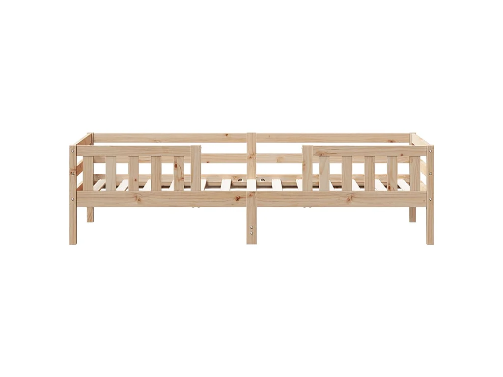 Cadre de lit sans matelas 90x190 cm bois de pin massif