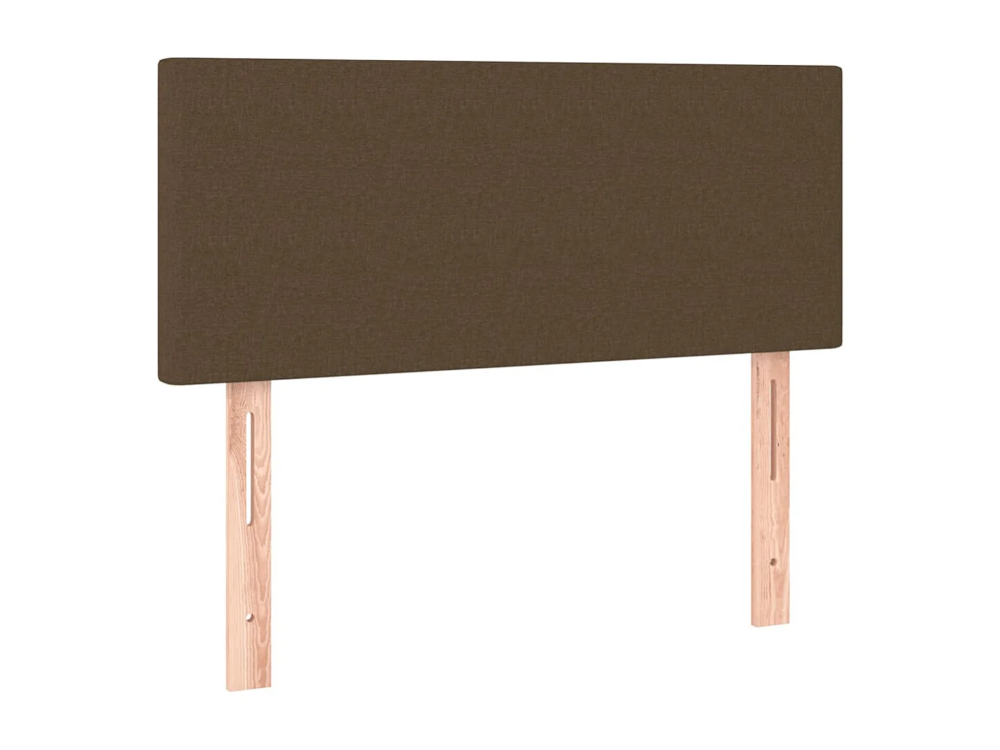 Sommier à lattes de lit matelas et LED marron foncé 120x190 cm