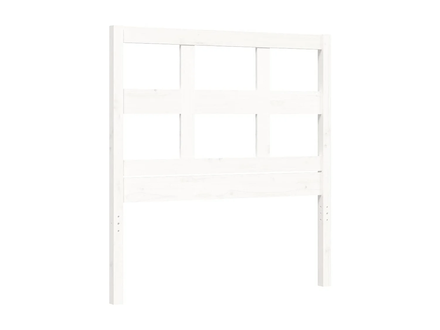 Giroletto con Testiera Bianco Small Single Legno Massello