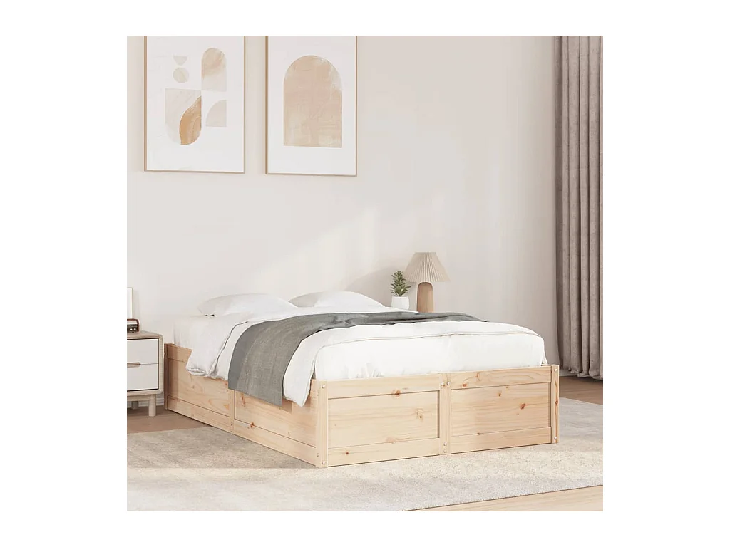 Bedframe zonder matras massief grenenhout 120x200 cm
