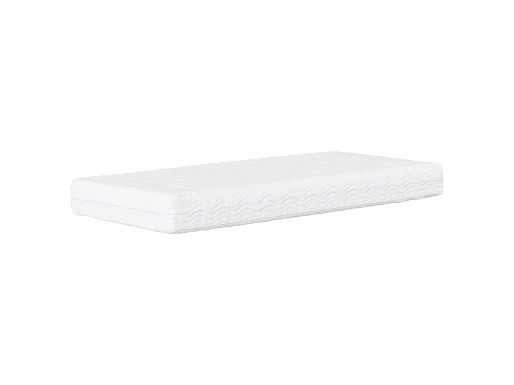 Lit avec matelas Dover crème 100x200 cm tissu