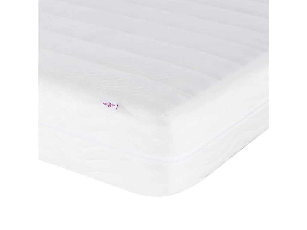 Lit avec matelas Dover crème 100x200 cm tissu
