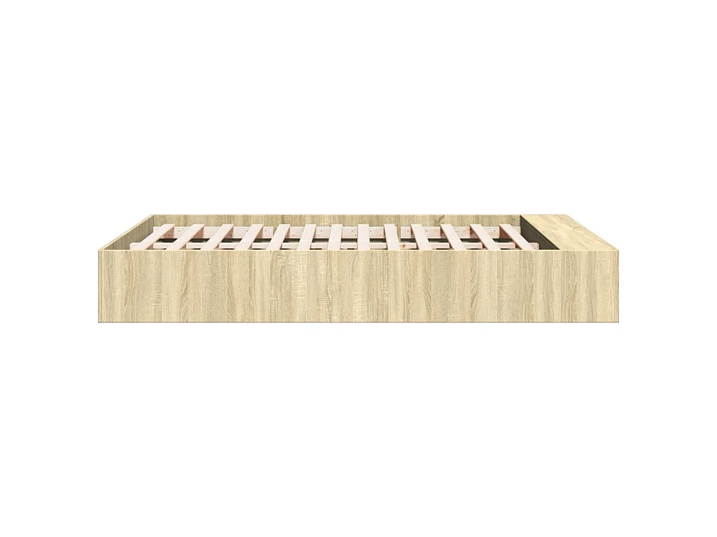 Bedframe bewerkt hout sonoma eikenkleurig 120x200 cm