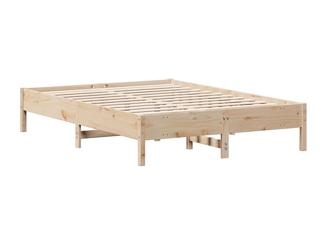 Bedframe zonder matras massief grenenhout 140x200 cm