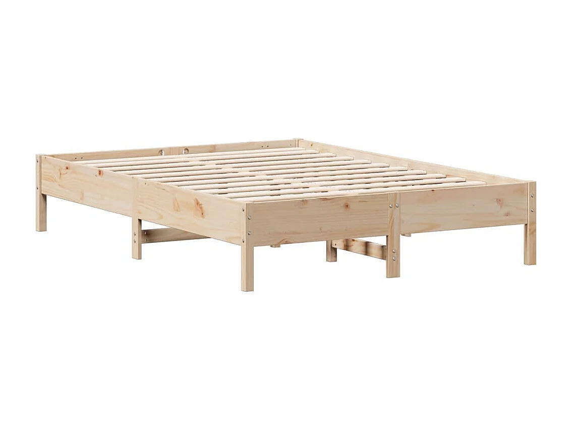 Cadre de lit sans matelas 140x200 cm bois massif de pin