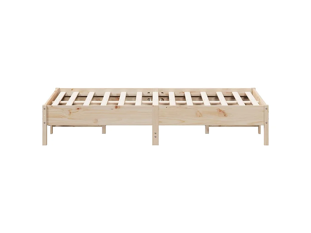 Cadre de lit sans matelas 140x200 cm bois massif de pin