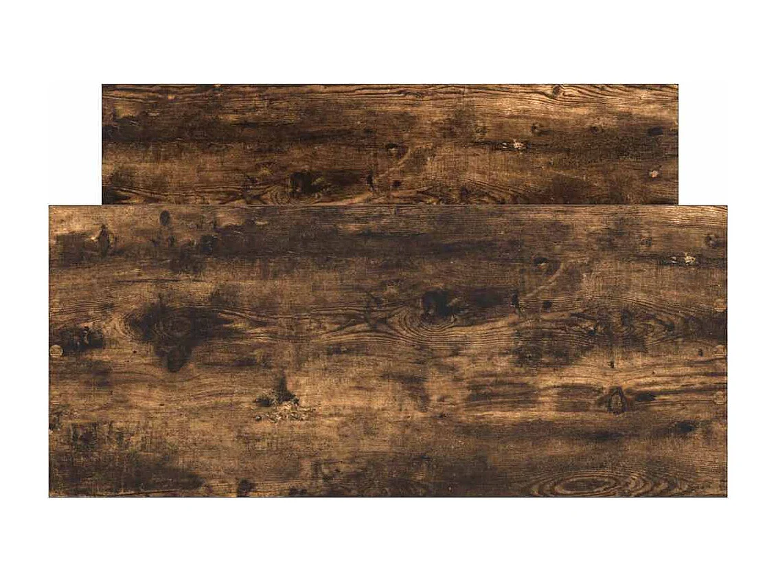 Cadre de lit sans matelas chêne fumé 90x190cm bois d'ingénierie