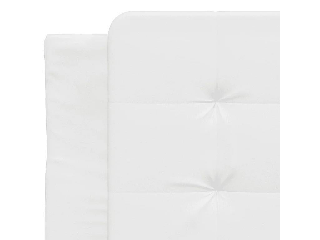 Giroletto senza Materasso Zadar Bianco 100x200 cm in Similpelle