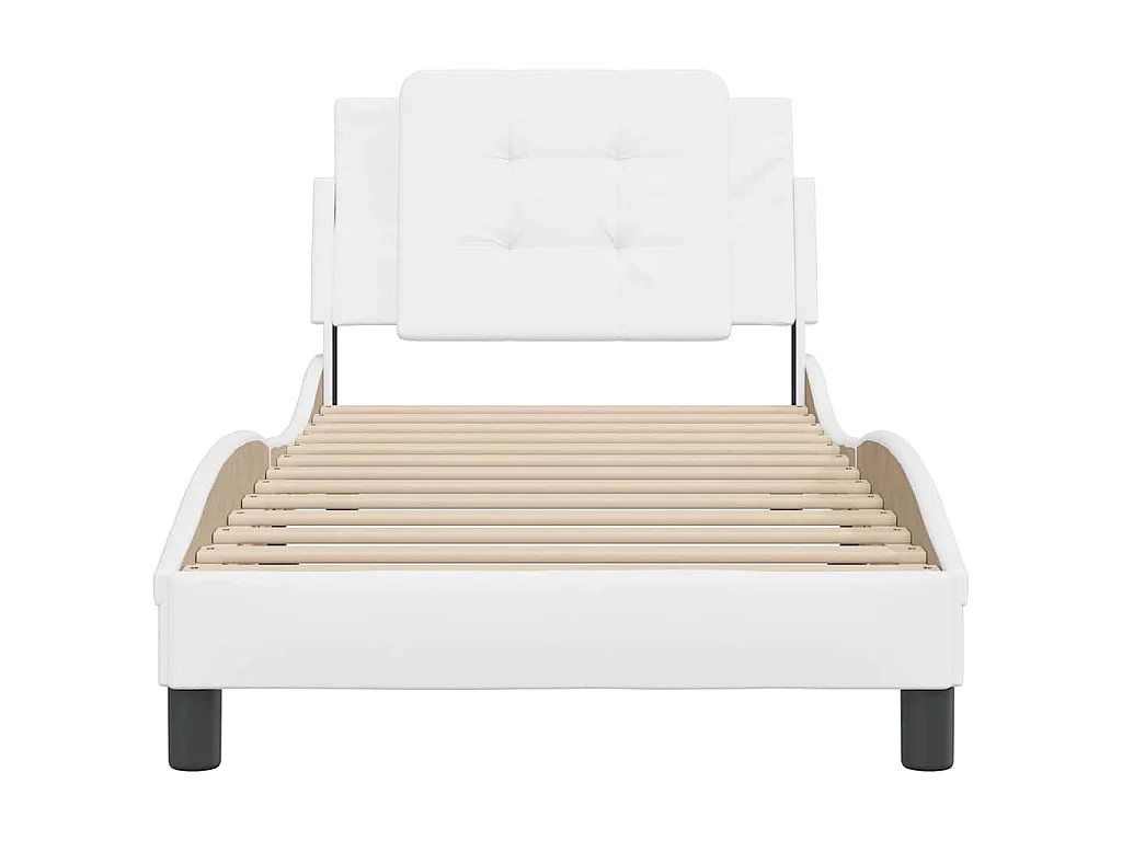 Bedframe zonder matras "Zadar" kunstleer wit 100x200 cm