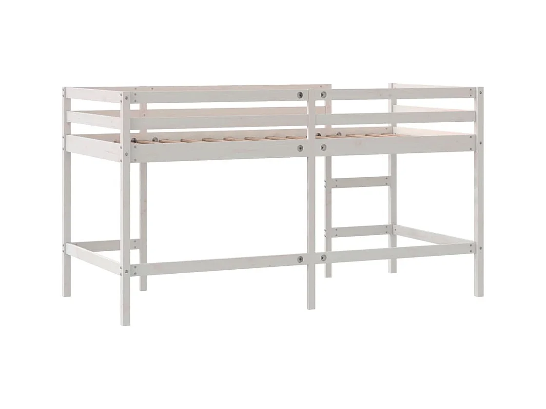 Lit mezzanine d'enfants sans matelas avec échelle 90x190 cm