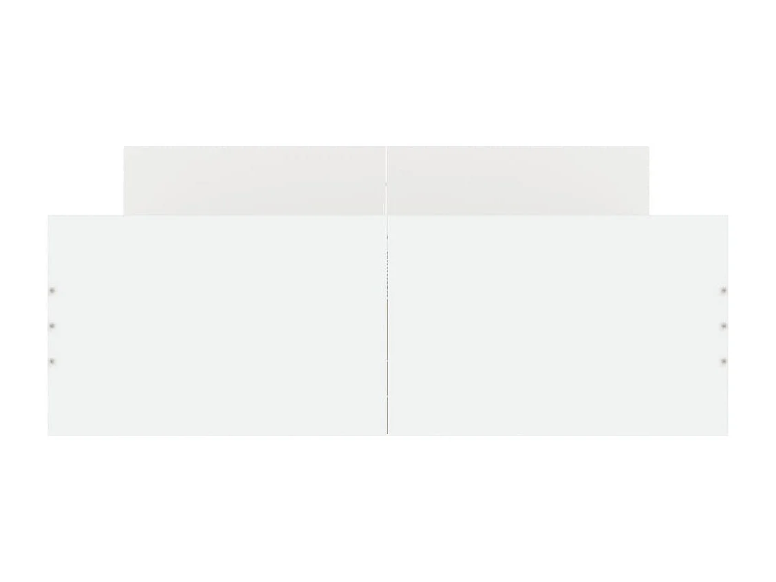 Bettgestell mit Kopf- und Fußteil Weiß 120x200 cm