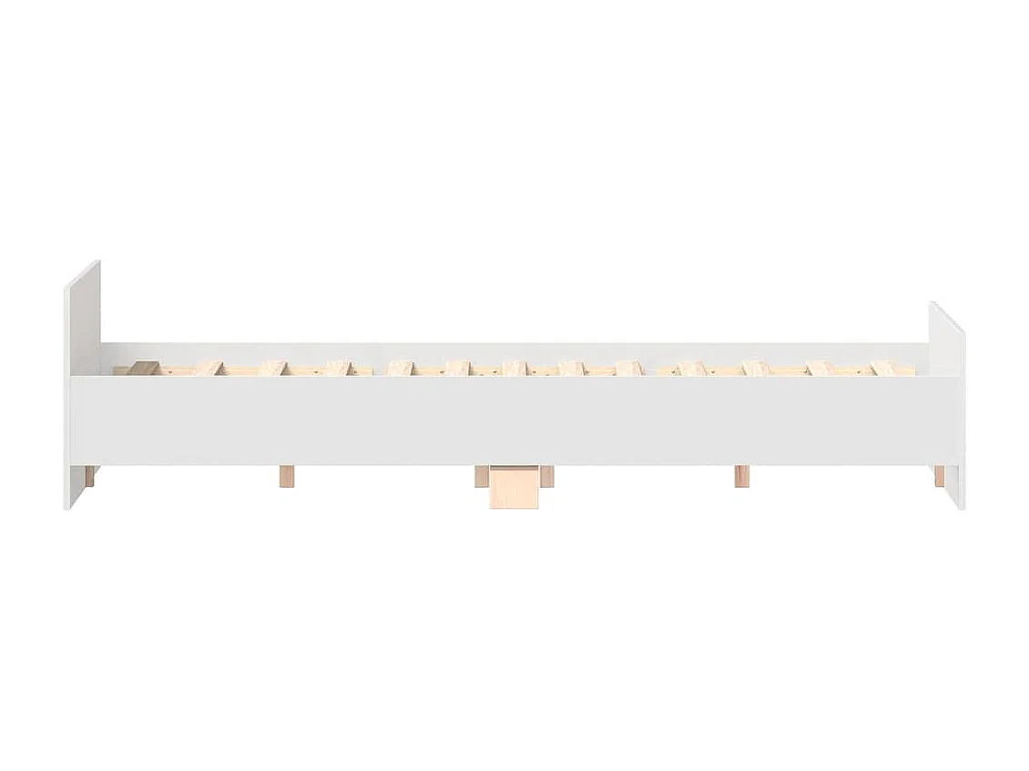 Cadre de lit sans matelas blanc 120x200 cm