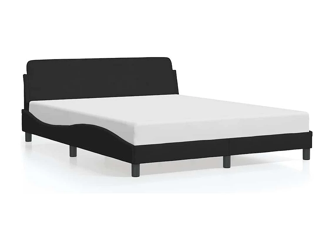Bedframe "Dover" 160x200 cm fluweel zwart