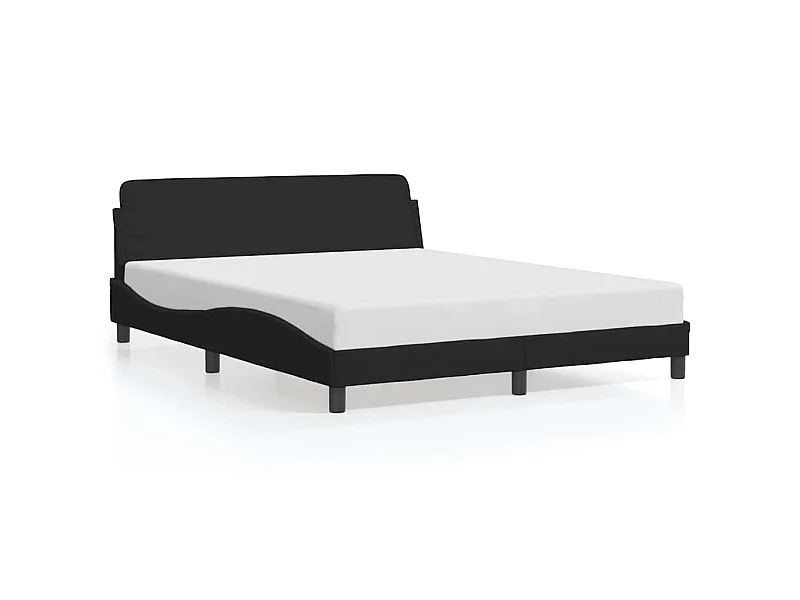 Giroletto Dover Nero 160x200 cm in Velluto