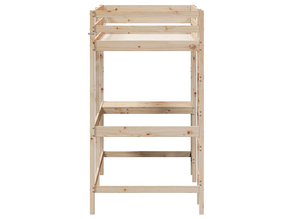 Lit superposé sans matelas 90x190 cm bois massif de pin