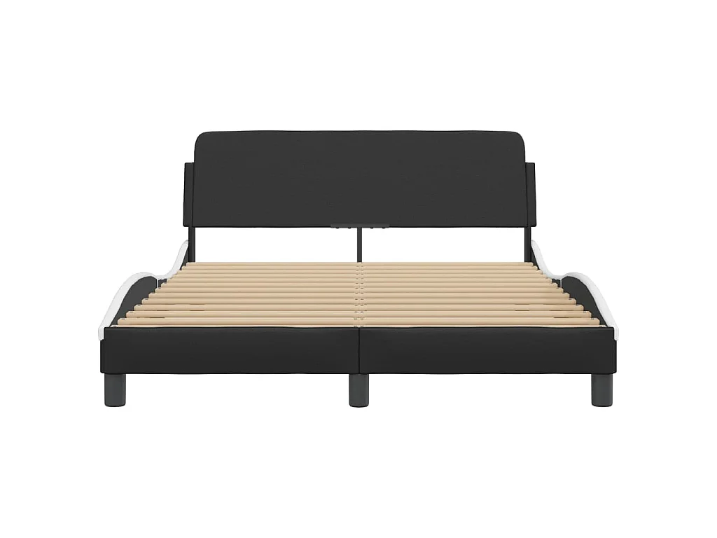 Giroletto Dover Nero e Bianco 140x200 cm in Similpelle