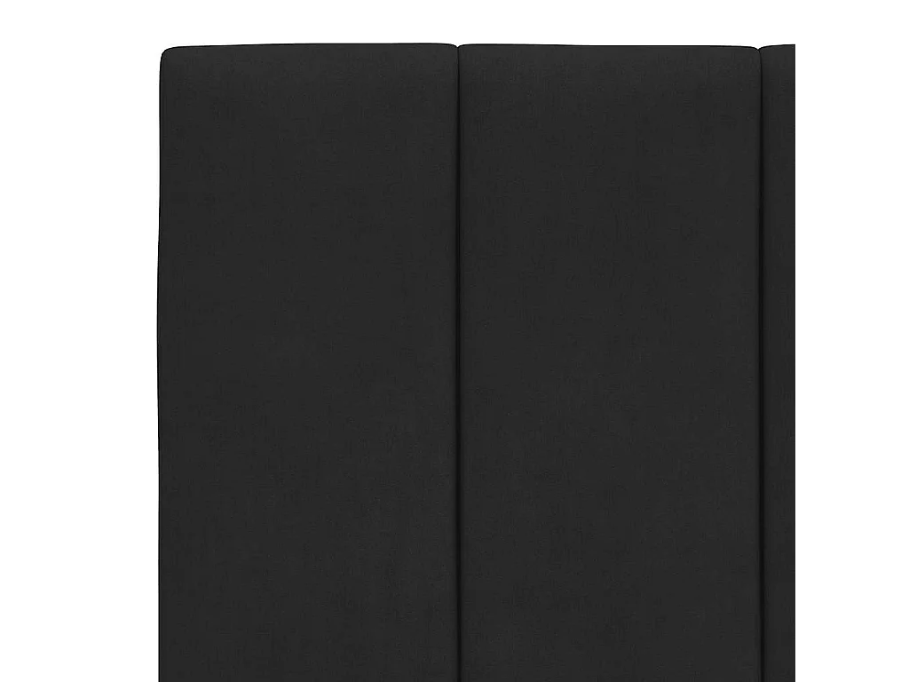 Cadre de lit sans matelas Hanko noir 100x200 cm velours