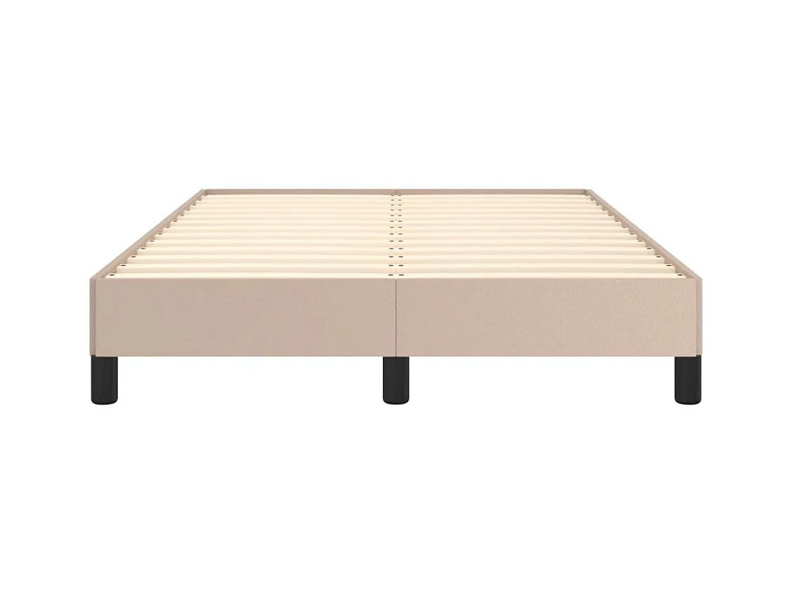 Cadre de lit sans matelas cappuccino 120x190 cm similicuir