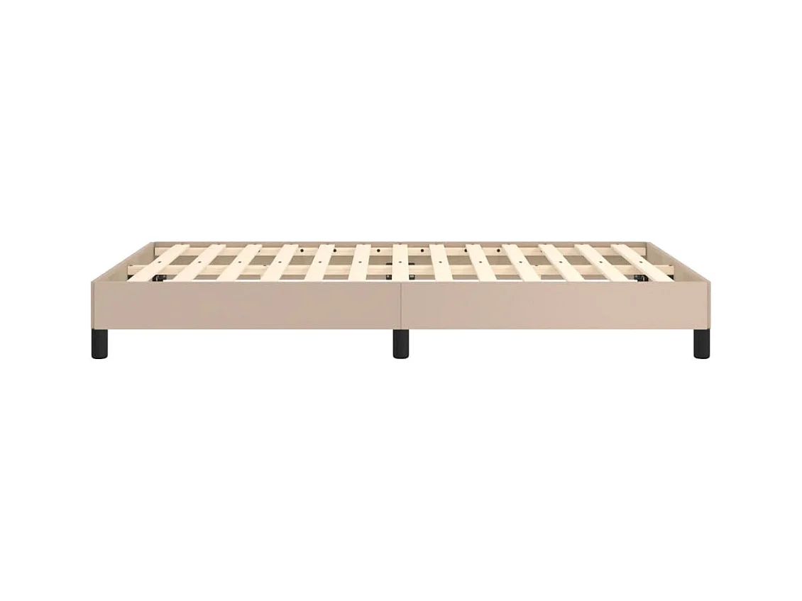 Cadre de lit sans matelas cappuccino 120x190 cm similicuir