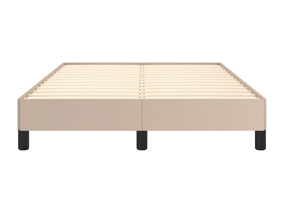 Cadre de lit sans matelas cappuccino 120x190 cm similicuir