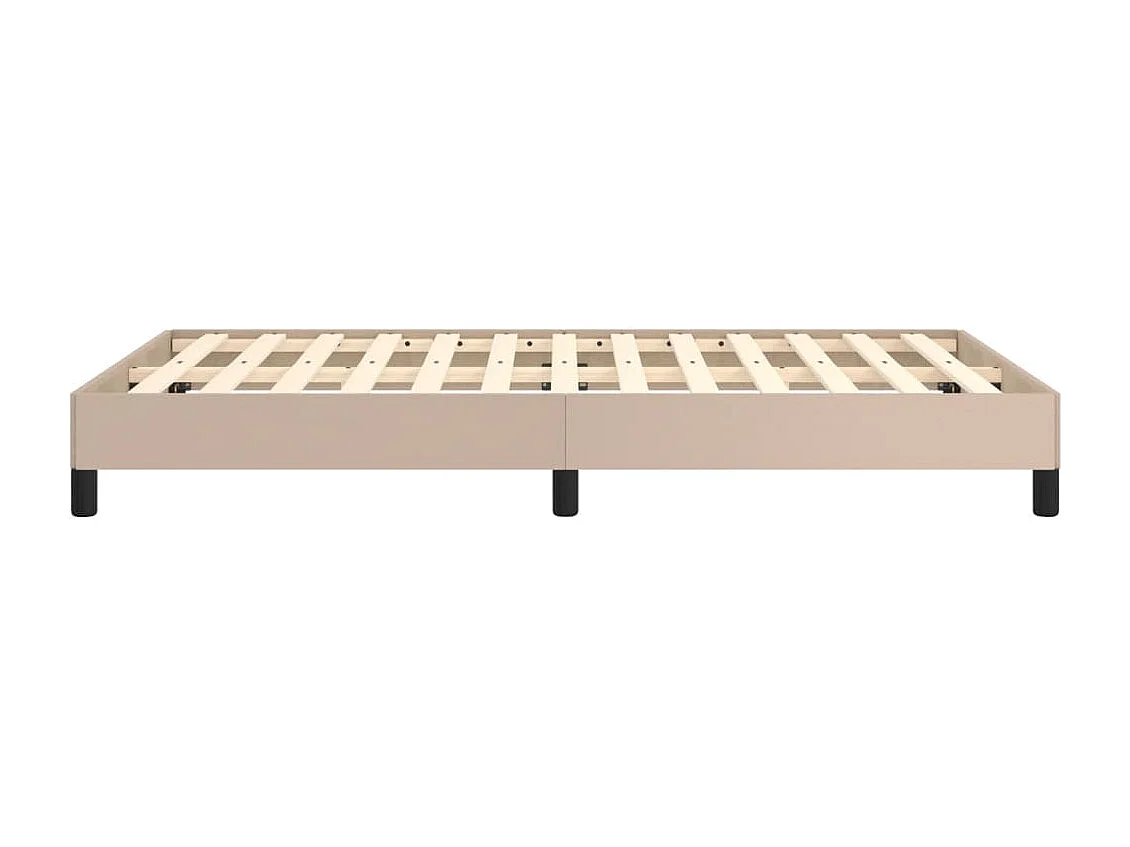 Cadre de lit sans matelas cappuccino 120x190 cm similicuir