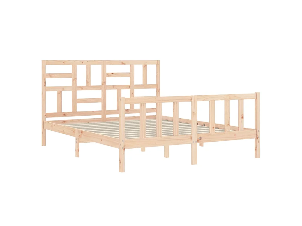 Giroletto senza Materasso 160x200 cm in Legno Massello di Pino