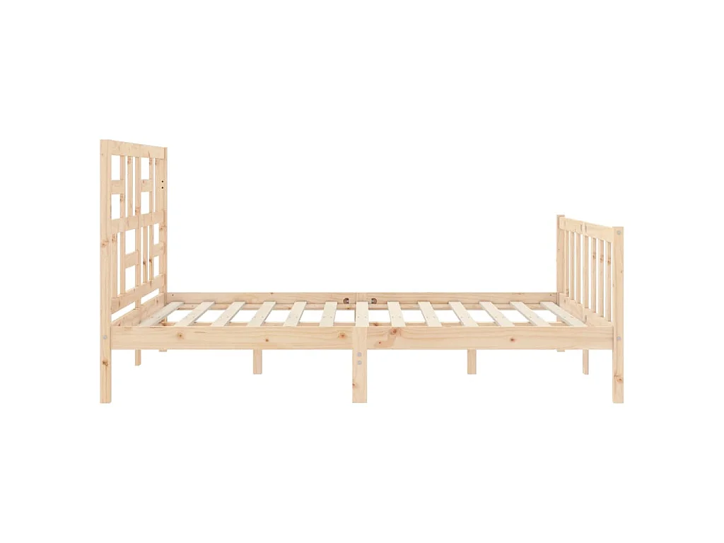 Cama sem colchão 160x200 cm madeira de pinho maciça