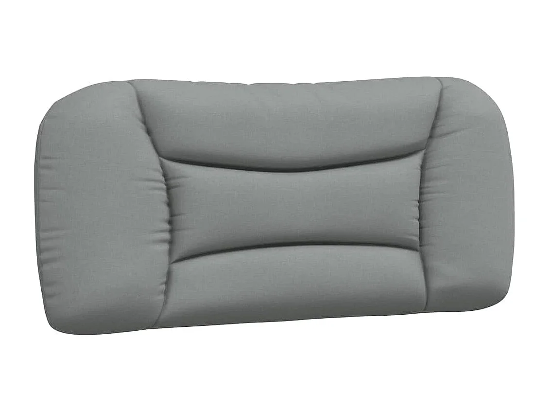 Lit avec matelas Hvar gris clair 90x190 cm tissu