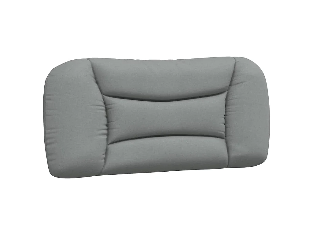 Lit avec matelas Hvar gris clair 90x190 cm tissu