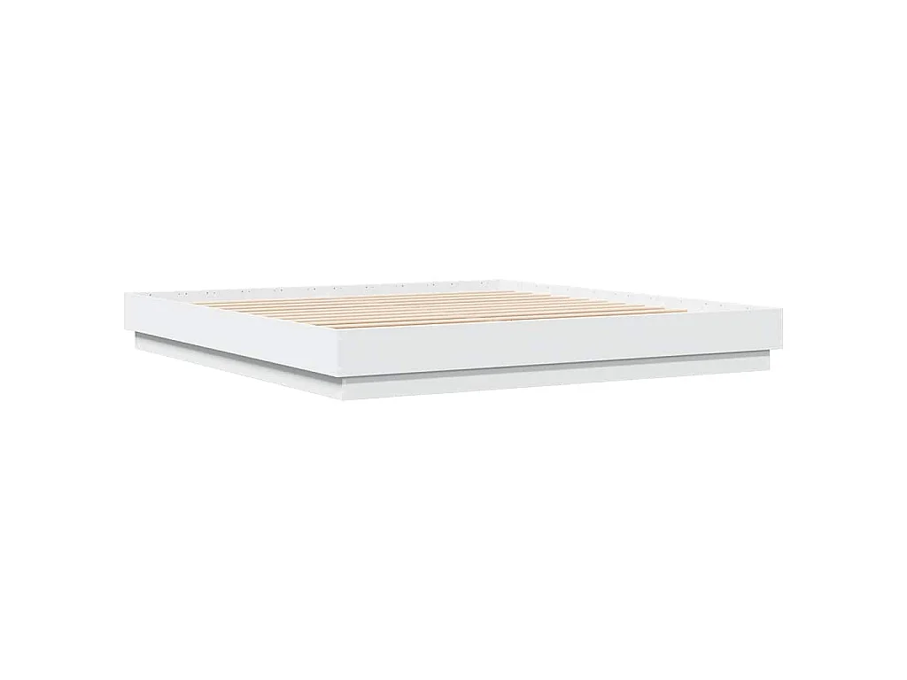 Cadre de lit sans matelas blanc 180x200 cm