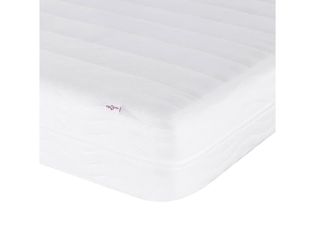 Lit avec matelas Dover bleu 100x200 cm tissu