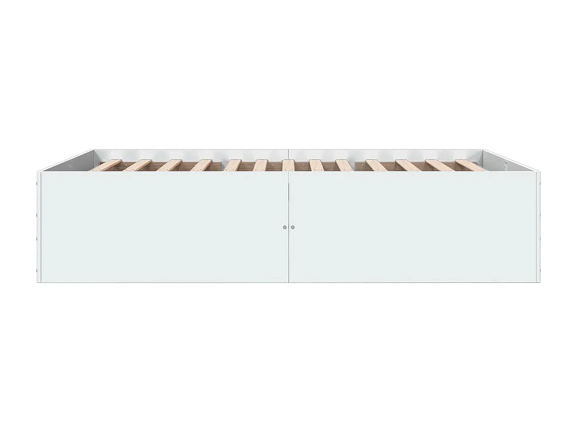 Cadre de lit sans matelas blanc 120x200 cm