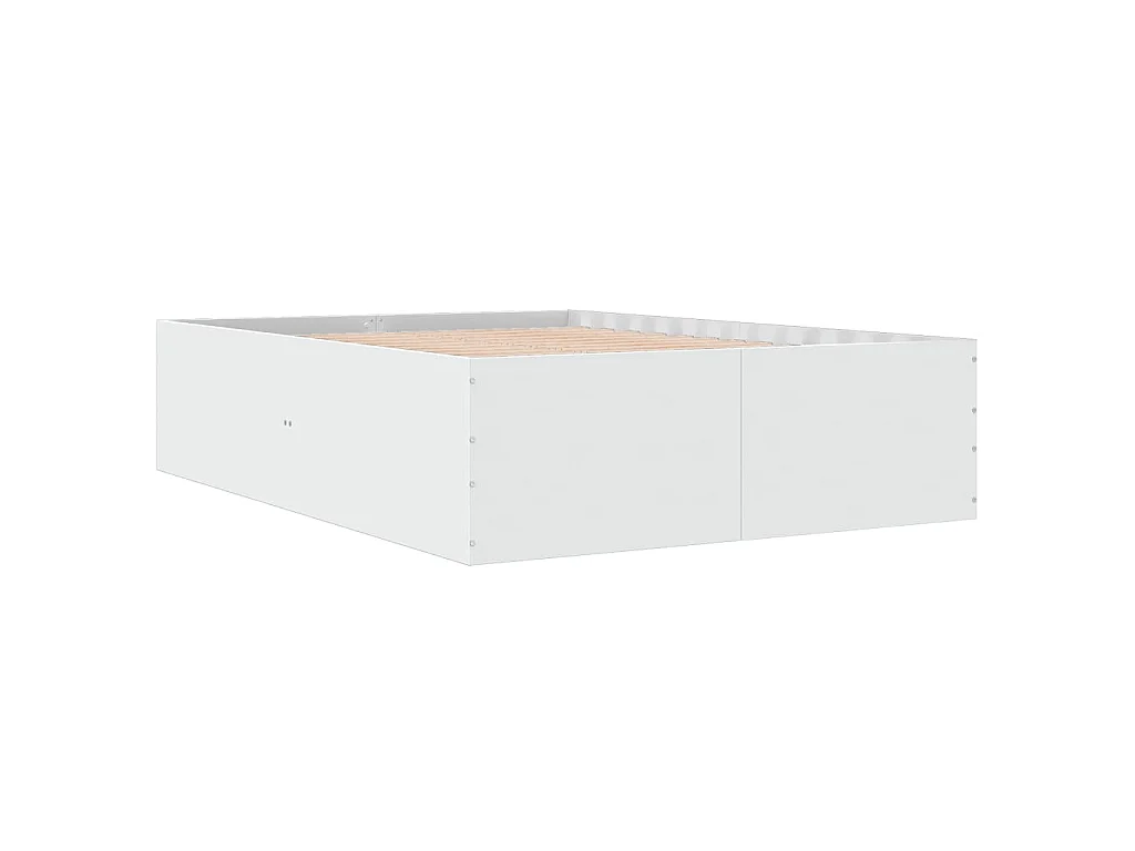 Bettgestell Weiß 120x200 cm Holzwerkstoff