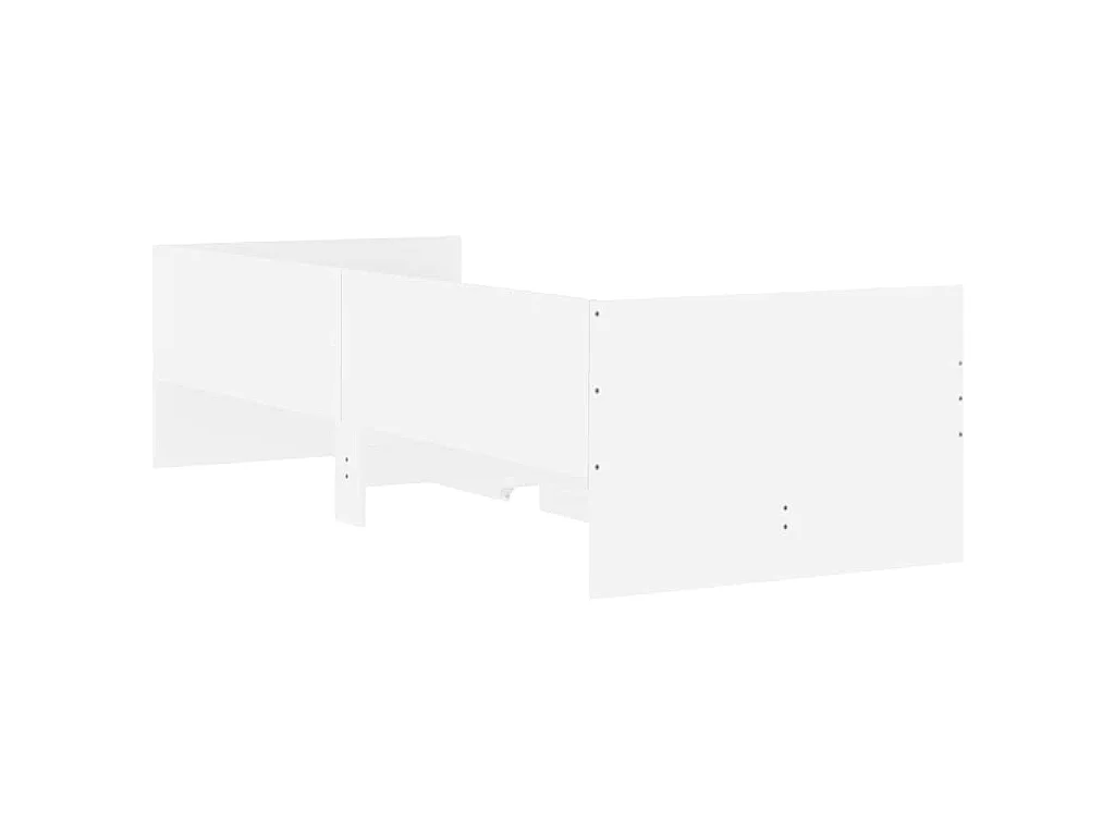 Estructura de cama con cajones blanco 90x190 cm