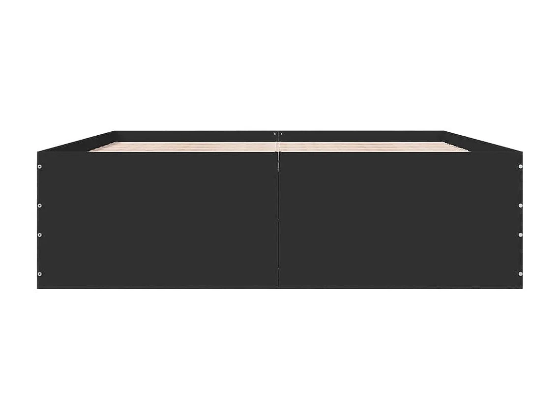 Giroletto Nero 160x200 cm in Legno Multistrato