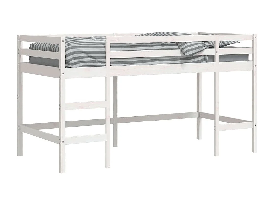 Lit mezzanine d'enfants sans matelas avec échelle 80x200 cm