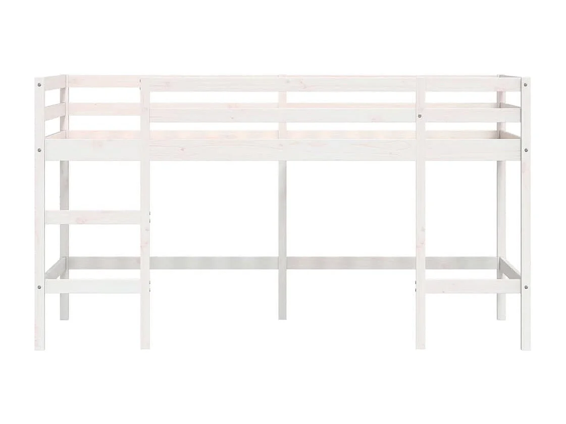 Lit mezzanine d'enfants sans matelas avec échelle 80x200 cm