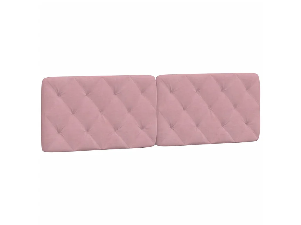 Cadre de lit avec LED sans matelas rose 160x200 cm velours
