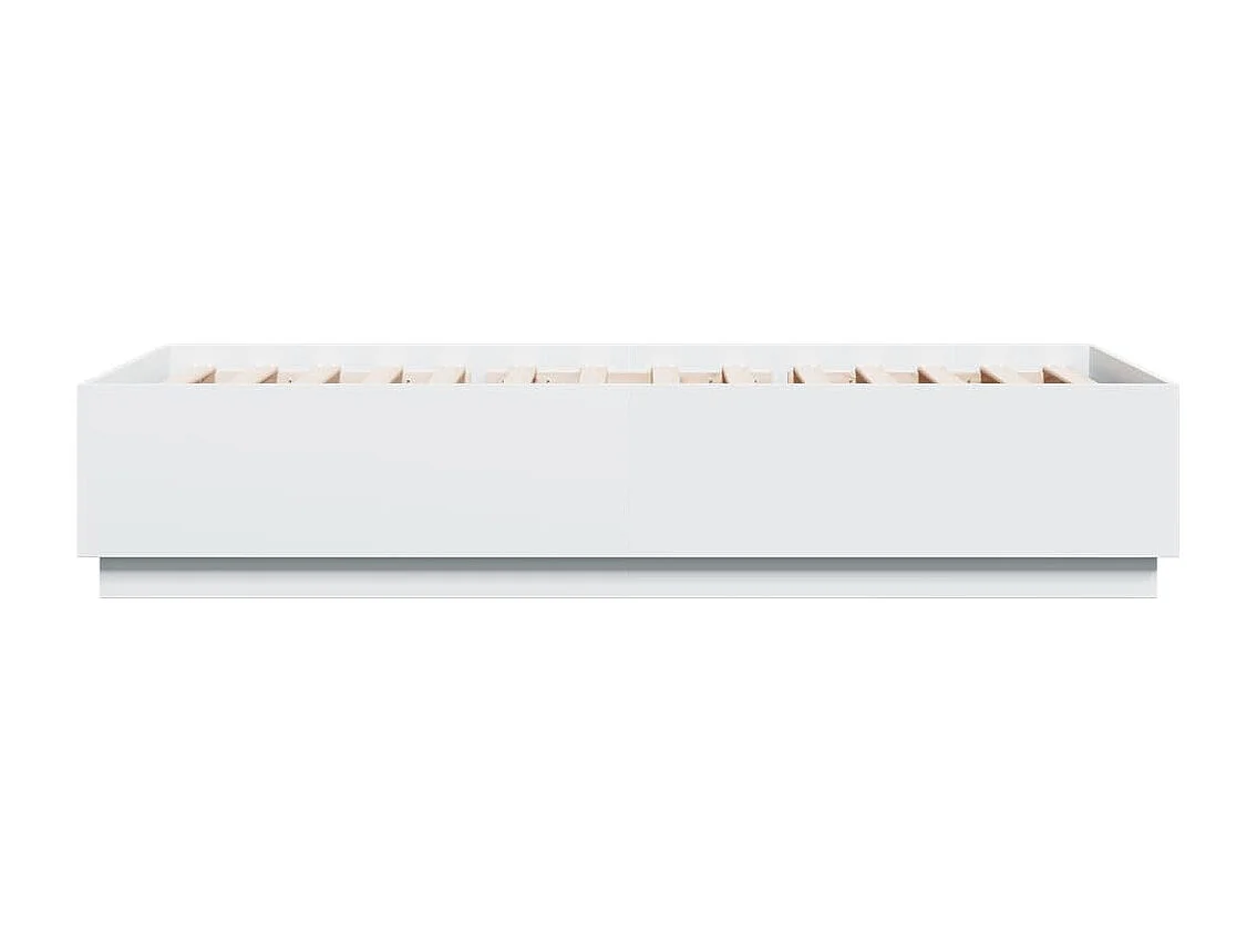 Cadre de lit sans matelas blanc 90x200 cm