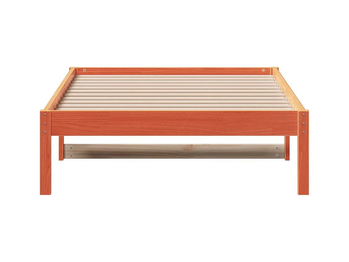Lit de jour sans matelas cire marron 90x200 cm bois pin massif