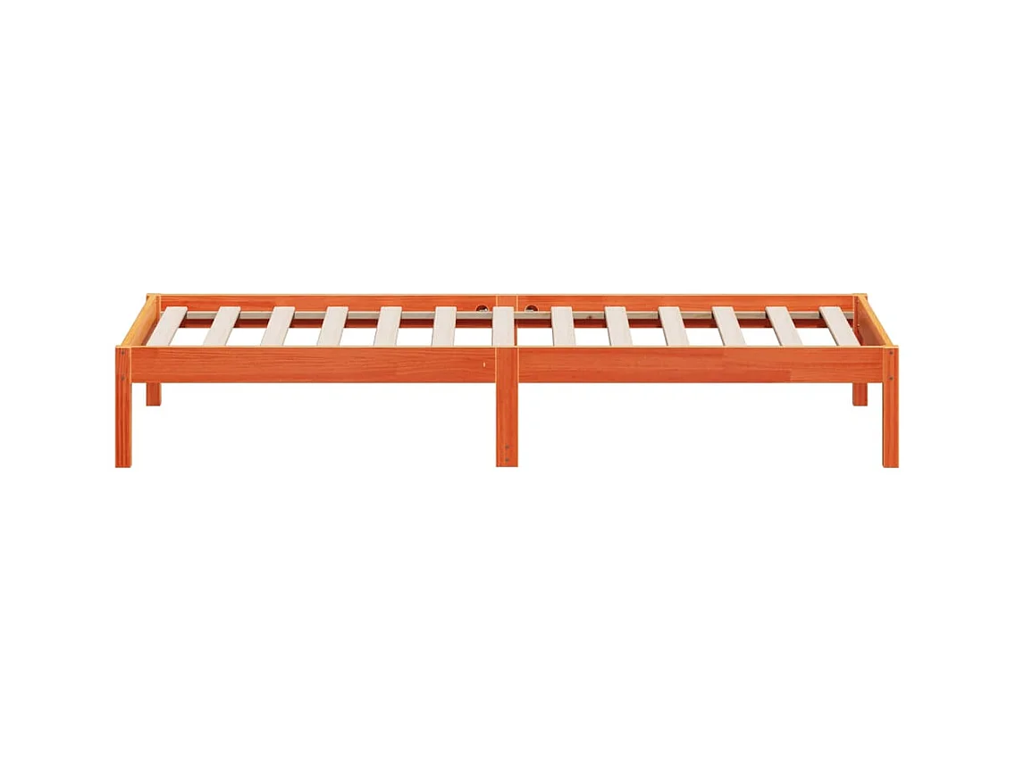 Lit de jour sans matelas cire marron 90x200 cm bois pin massif