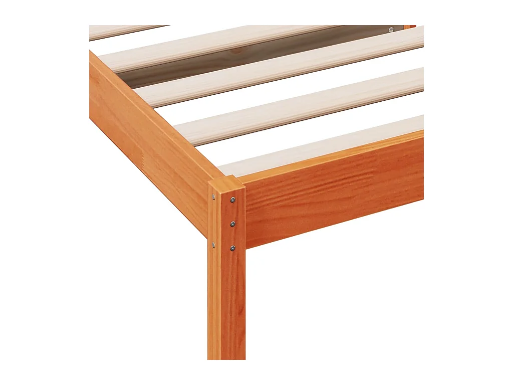 Lit de jour sans matelas cire marron 90x200 cm bois pin massif