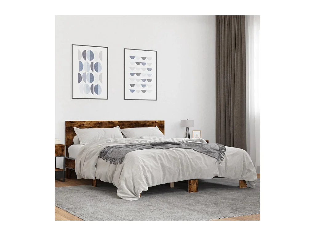 Giroletto Rovere Fumo 150x200 cm in Legno Multistrato Metallo