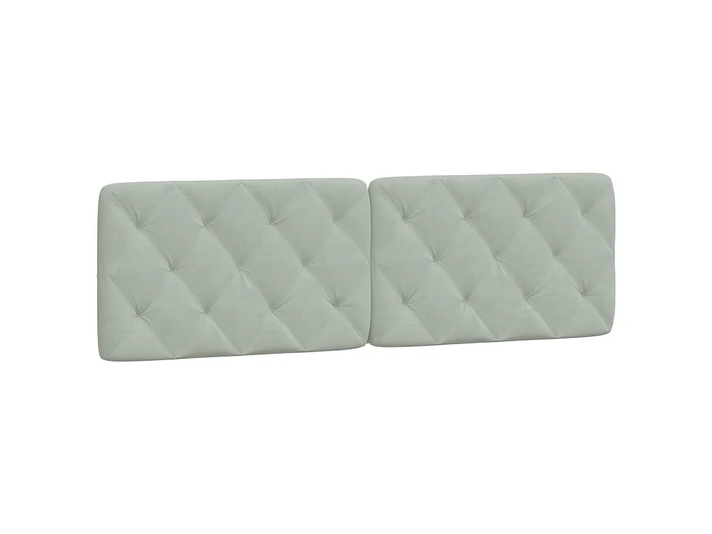 Giroletto senza Materasso Grigio Chiaro 160x200 cm Velluto