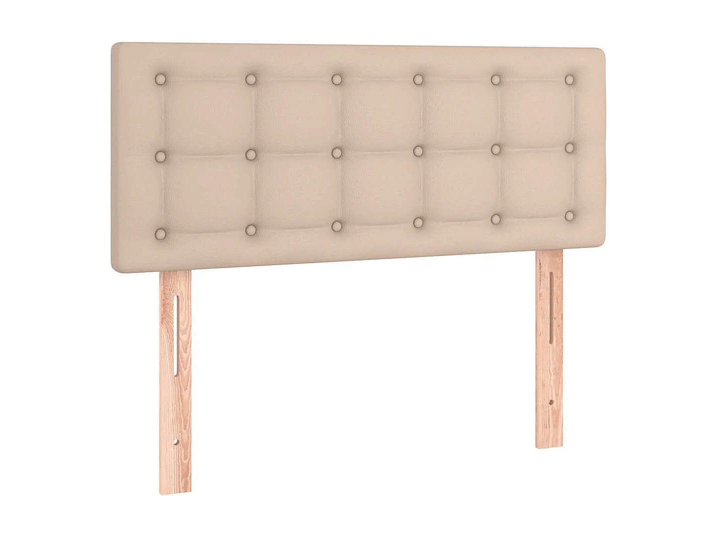 Sommier à lattes de lit avec matelas LED cappuccino 120x190 cm