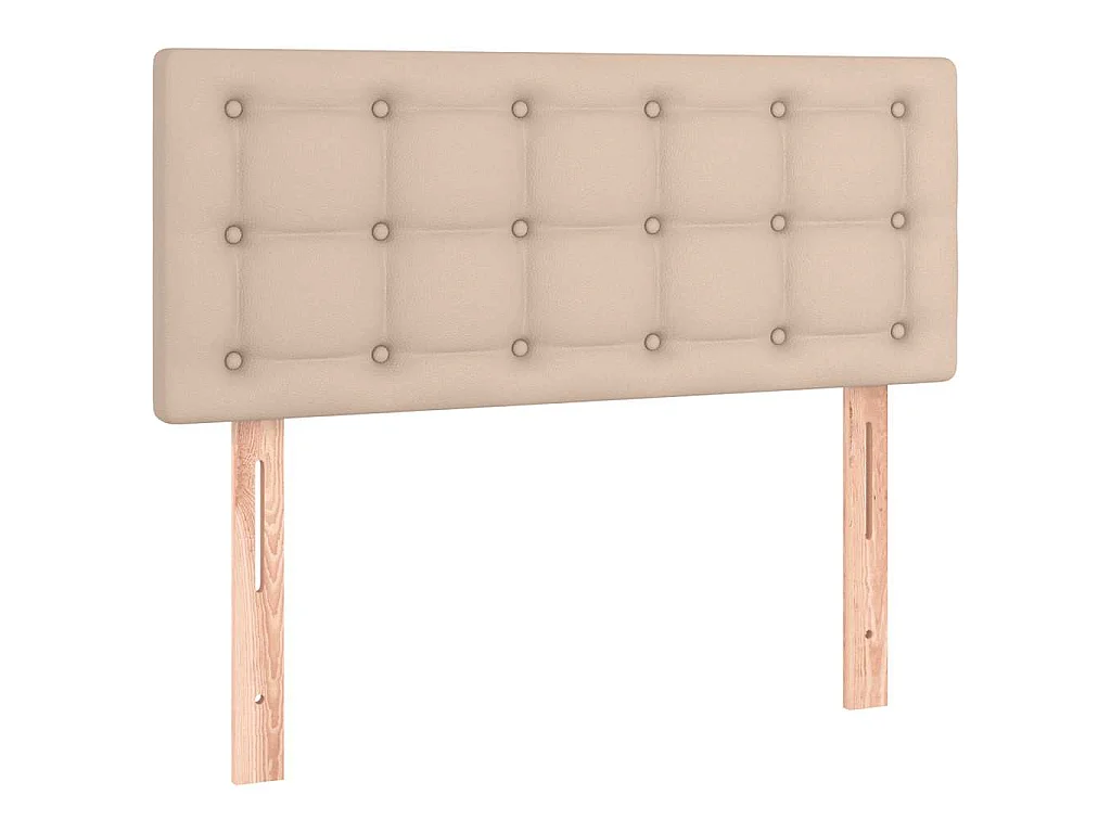 Sommier à lattes de lit avec matelas LED cappuccino 120x190 cm
